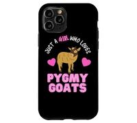 Just A Girl Who Loves Pygmy Goats Cute Girls Pygmy Goat Case for iPhone 11 Pro