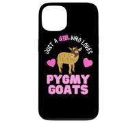 Just A Girl Who Loves Pygmy Goats Cute Girls Pygmy Goat Case for iPhone 13