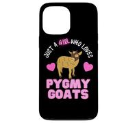 Just A Girl Who Loves Pygmy Goats Cute Girls Pygmy Goat Case for iPhone 13 Pro Max