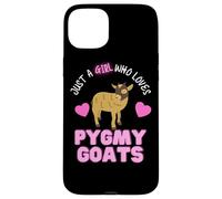 Just A Girl Who Loves Pygmy Goats Cute Girls Pygmy Goat Case for iPhone 15 Plus