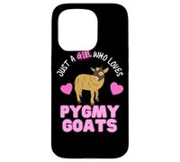 Just A Girl Who Loves Pygmy Goats Cute Girls Pygmy Goat Case for iPhone 15 Pro