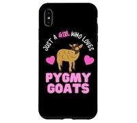 Just A Girl Who Loves Pygmy Goats Cute Girls Pygmy Goat Case for iPhone XS Max