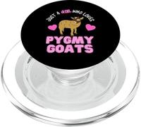 Just A Girl Who Loves Pygmy Goats Cute Girls Pygmy Goat PopSockets PopGrip for MagSafe