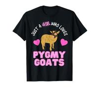 Just A Girl Who Loves Pygmy Goats Cute Girls Pygmy Goat T-Shirt