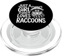 Just A Girl Who Loves Raccoons Raccoon Watcher Wildlife PopSockets PopGrip for MagSafe