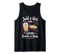 Just A Girl Who Loves Ramen and Boba Tea Tank Top