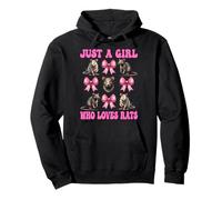 Just A Girl Who Loves Rats Rat Girl Mom Mouse Mother's Day Pullover Hoodie