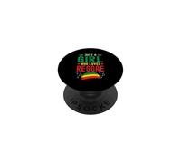 Just A Girl Who Loves Reggae Rasta Music Reggae PopSockets Adhesive PopGrip