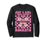 Just A Girl Who Loves Rockets Aerospace Engineer Engineering Long Sleeve T-Shirt