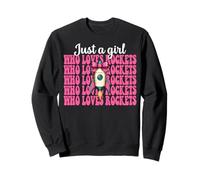Just A Girl Who Loves Rockets Aerospace Engineer Engineering Sweatshirt