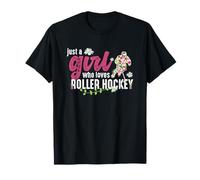 Just A Girl Who Loves Roller Hockey - Roller Hockey Player T-Shirt