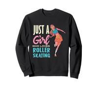 Just A Girl Who Loves Roller Skating Passion Sweatshirt