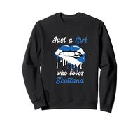 Just A Girl Who Loves Scotland Proud Scottish Flag Sweatshirt