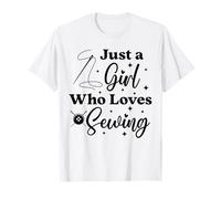 Just A Girl Who Loves Sewing Quilter Quilting T-Shirt