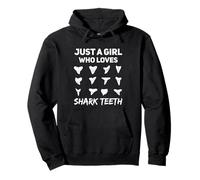 Just A Girl Who Loves Shark Teeth Fossil Hunting Girls Pullover Hoodie
