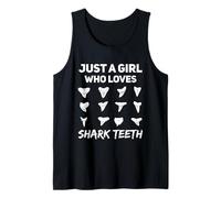Just A Girl Who Loves Shark Teeth Fossil Hunting Girls Tank Top