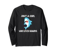 Just A Girl Who Loves Sharks Long Sleeve T-Shirt