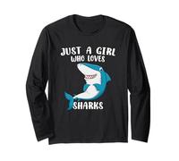 Just A Girl Who Loves Sharks Long Sleeve T-Shirt