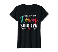 Just a Girl Who Loves Shih Tzu Dog Mom T-Shirt