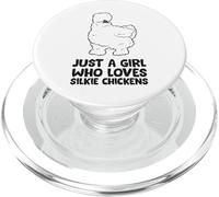 Just a Girl Who Loves Silkie Chickens PopSockets PopGrip for MagSafe