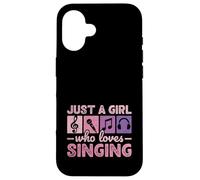 Just A Girl Who Loves Singing Teen Singer Case for iPhone 16