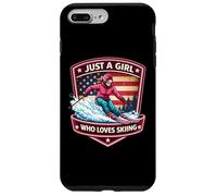 Just A Girl Who Loves Skiing American Skier Ski Resort USA Case for iPhone 7 Plus/8 Plus