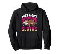 Just A Girl Who Loves Sloths - Cute Animal Lover Design Pullover Hoodie