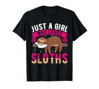 Just A Girl Who Loves Sloths - Cute Animal Lover Design T-Shirt