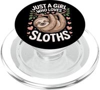 Just A Girl Who Loves Sloths Sloth Animal Lovers Nature PopSockets PopGrip for MagSafe
