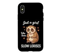 Just a Girl Who Loves Slow Lorises Cute Primate Case for iPhone X/XS