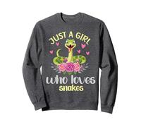 Just A Girl Who Loves Snakes Animals Reptiles Snake Lover Sweatshirt