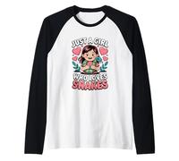 Just A Girl Who Loves Snakes - Reptile Pet Snake Lover Raglan Baseball Tee