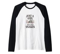 Just A Girl Who Loves Snakes - Reptile Pet Snake Lover Raglan Baseball Tee