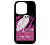 Just A Girl Who Loves Snowy Owls Bird Watching Bird Lover Case for iPhone 14 Pro