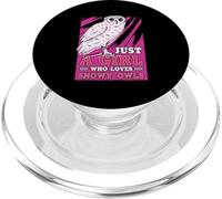 Just A Girl Who Loves Snowy Owls Bird Watching Bird Lover PopSockets PopGrip for MagSafe