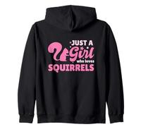 Just A Girl Who Loves Squirrels Zip Hoodie