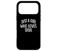 Just A Girl who loves STEVE T-Shirt Cute STEVE Case for iPhone 17 Pro Max