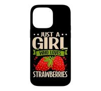 Just A Girl Who Loves Strawberries Berry Case for iPhone 14 Pro Max