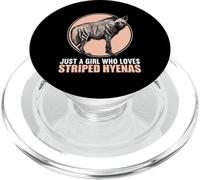 Just a Girl who loves Striped Hyenas Striped Hyena PopSockets PopGrip for MagSafe