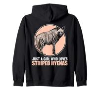 Just a Girl who loves Striped Hyenas Striped Hyena Zip Hoodie