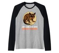 Just a Girl who Loves Sugar Gliders Sugar Glider Raglan Baseball Tee