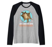 Just a Girl who Loves Sugar Gliders Sugar Glider Raglan Baseball Tee