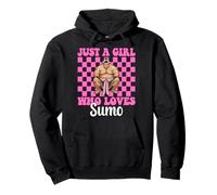 Just A Girl Who Loves Sumo Wrestling Sumo Wrestler Japanese Pullover Hoodie