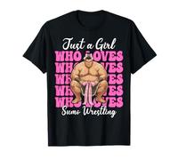 Just A Girl Who Loves Sumo Wrestling Sumo Wrestler Japanese T-Shirt