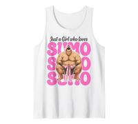 Just A Girl Who Loves Sumo Wrestling Sumo Wrestler Japanese Tank Top