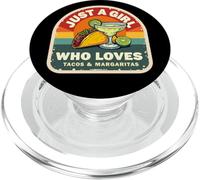 Just A Girl Who Loves Tacos And Margaritas Mexican Women Fun PopSockets PopGrip for MagSafe