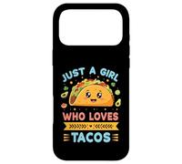 Just a Girl Who Loves Tacos Cute Kawaii Foodie Cartoon Case for iPhone 17 Pro Max