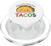 Just A Girl Who Loves Tacos Mexican Food Lover Men Women PopSockets PopGrip for MagSafe