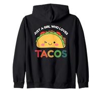 Just A Girl Who Loves Tacos Mexican Food Lover Men Women Zip Hoodie
