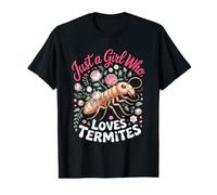 Just a Girl Who Loves Termites Pest Control Insect Value Graphic T-Shirt
